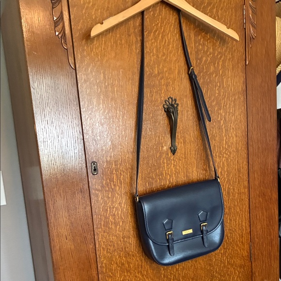 Ralph Lauren Handbags - Ralph Lauren Midnight Blue Leather Bag